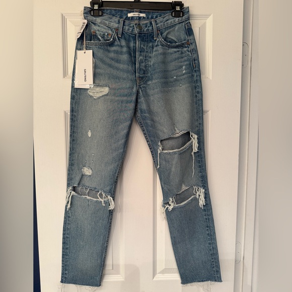 GRLFRND Karolina High Waisted Distressed Skinny Women’s Blue Jeans Size 25 - Picture 5 of 16